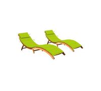 vidaXL 2x Bois d'Acacia Solide Chaises Longues avec Coussins Chaises Longues de Terrasse Transats de Patio Bains de Soleil d'Extérieur Plage Jardin https://www.fnac.com/mp45155128/vidaXL-Chaises-longues-2-pcs-avec-coussins-Bois-d-acacia-solide/w-4?oref=dee3849d-c96b-4b1c-9c60-cddbc138ed98
