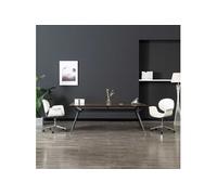 Chaises Pivotantes De Salle À Manger 2 Pcs Blanc Similicuir - Vidaxl Blanc