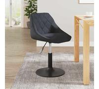 Vidaxl Chaises Pivotantes À Dîner Lot De 2 Gris Foncé Velours Gris