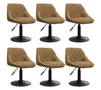 Chaises pivotantes à manger lot de 2 Noir Velours chaise fauteuil vidaXL