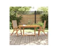 Chaise Pliable de Jardin Siège Patio Terrasse Extérieur Bois d'Acacia vidaXL