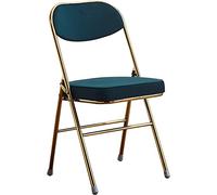 Chaises Pliante Chaise Pliante Confortable Chaise Commerciale De Bureau Rétro, Chaise Pliante Confortable en Velours Côtelé, Chaise D'événement De Conception Ergonomique (Color : Dark Green, S : 46*