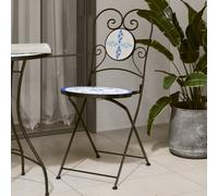 Chaises pliantes 2 pièces en céramique terre cuite vidaXL