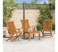 Chaises pliantes 8 pièces en bois de teck massif vidaXL