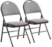 Chaises pliantes avec coussin, grande capacité de poids, assise confortable pour une utilisation en intérieur
