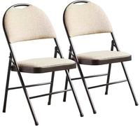 Chaises pliantes avec coussin, grande capacité de poids, assise confortable pour une utilisation en intérieur