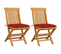 Chaises pliantes avec coussins taupe, 8 pièces, en bois de teck massif vidaXL