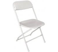 Chaises pliantes blanches Bolero - x 10 G