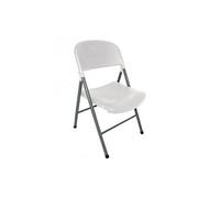 Chaises pliantes blanches et grises - x 2