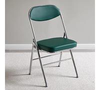 Chaises pliantes confortables en métal avec coussin et dossier rembourrés, pour la maison et le bureau, événements d'intérieur/extérieur, vert foncé, solution d'assise de taille standard