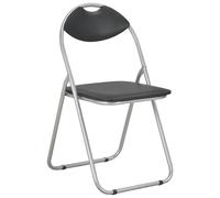 Chaises Pliantes De Salle À Manger 6 Pcs Noir Similicuir
