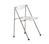 Chaises pliantes en acrylique transparente 330 lb - Asèleurs empilables et pliables commerciaux pour le bureau de salle à manger intérieure des épreuves extérieures des mariages (4 pack) FANDIAO