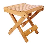 Chaises Pliantes En Bambou, Tabouret Portable Et Robuste Pour La Peche Et Le Camping