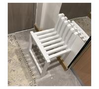 Chaises Pliantes Murale Multifonctionnelle Siège de Salle de Bain H 35/42 Centimètres Chaise D'entrée Invisible en Bois Massif Tabouret Pliant avec Assise Plus Large et Pieds de Support(35cm/13.8")