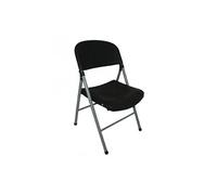 Bolero CE693 Lot de 2 chaises utilitaires pliantes Noir 810 x 490 x 500 mm