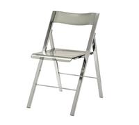 Chaises pliantes transparentes - Design compact pour une utilisation confortable en intérieur et en extérieur dans les réunions, les mariages et les salles d'attente