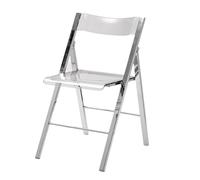 Chaises pliantes transparentes - Design compact pour une utilisation confortable en intérieur et en extérieur dans les réunions, les mariages et les salles d'attente