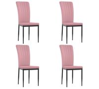Chaises Salle à Manger/Chaise de Cuisine - Rose - Moderne Chaises à manger - [4 pièces] - Rose Velours N610543