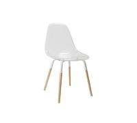- Chaises scandinave Phenix en plastique et métal - Transparent