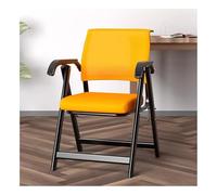 Chaises visiteurs pour réunions, conférences, réceptions, chaises avec pieds en métal, fauteuils rembourrés pour invités, chaise longue rembourrée confortable (orange)