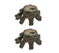 CHAKAE 2lots Vivarium Décoration Cave Lézards Cachement Spots Tanks Snake Accessoire pour Les Lézards Et Les Serpents Habitats Naturels Simulation