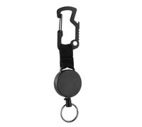 CHAKAE Badges Rétractables Porte-Traits en Acier Bouteaux De Corde De Touche Keyche Keychain Keychain Outil Traction Trait Rétractable