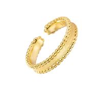 CHAKAE Bagues ouvertes délicates mettant en valeur le design Bauhinia unique pour les femmes qui apprécient les styles haut de gamme et l'individualité des soirées polyvalentes, taille unique, Comme