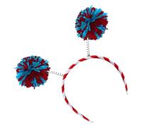 CHAKAE Bandeau à pompons 3 couleurs pour les jours de l'indépendance, les réunions de famille, les événements patriotiques, les fêtes de fin d'année, les festivals