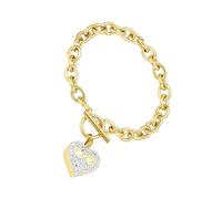 CHAKAE Bracelet urne funéraire pour animal domestique - En acier inoxydable - Motif pattes - Avec inscription « Language of Love »