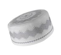 CHAKAE Chapeau religieux confortable d'hiver chaud portable prière unisexe tricoté pour hommes, femmes et enfants au quotidien chapeau ethnique, gris clair, S