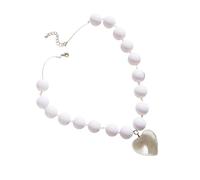 CHAKAE Collier avec pendentif en forme de cœur à la mode pour la femme moderne à la recherche d'élégance et de styles, bijoux tendance, taille unique, Comme décrit, Comme décrit.
