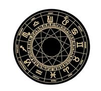 CHAKAE Dowsing Divinations Mat Pad Constellations Nappeurs De Caoutchouc Décoration De Bureau Tarots Pad pour CARDE Part