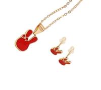 CHAKAE Ensemble de boucles d'oreilles et collier uniques en forme de lapins pour femmes et enfants, bijoux tendance avec des matériaux en alliage confortables à porter, taille unique, Comme décrit