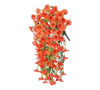 CHAKAE Faux eucalyptus avec gloire du matin - Décoration florale artificielle - Accessoire de fleurs à suspendre pour bureau ou magasin - Eucalyptus artificiels - Fleur en soie