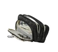 CHAKAE Grande trousse à crayons de grande capacité - Organiseur portable pour stylos - Sac de rangement de voyage pour maquillage - Pour étudiants et adolescents, Noir