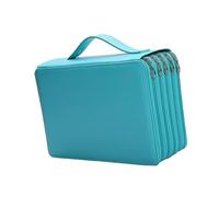 CHAKAE Grande trousse à crayons multifonctionnelle à 252 compartiments avec fermeture éclair - Grande capacité - Pour filles, garçons, adultes, adolescents, bleu