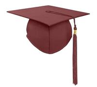 CHAKAE Joli chapeau de remise de diplôme à franges unisexe avec fermeture pour l'obtention d'un diplôme - Décoration cosplay pour adultes et enfants - Performances sur scène