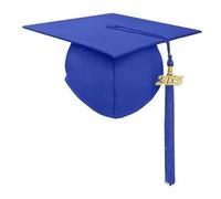 CHAKAE Joli chapeau de remise de diplôme à franges unisexe avec fermeture pour l'obtention d'un diplôme - Décoration cosplay pour adultes et enfants - Performances sur scène