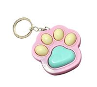 CHAKAE Joli porte-clés portable en forme de griffe pour soulager le stress - Pour le bureau et les voyages, Rose/vert, taille unique