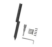 CHAKAE Kit de réparation de clôture en métal épais Piquets solides Stabilisateur de poteau rapide pour réparation de piquets inclinés d'ancres