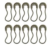 CHAKAE Lot de 10 fermetures éclair anti-vol pour sac à dos extérieur avec boucle de queue, extracteur flexible, facile à utiliser