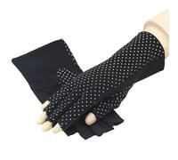 CHAKAE Lot de 2 gants lavables multi-usages pour protéger les mains, usage quotidien pour l'extérieur pour homme, Noir , Half fingers
