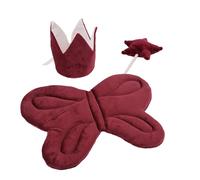 CHAKAE Lot de 3 accessoires de déguisement pour filles avec couronne et baguette magique étoile pour séances photo d'enfants et événements de vacances