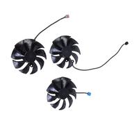 CHAKAE Lot de 3 ventilateurs de refroidissement VGA PLD09220S12H 87 mm 12 V 0,55 A 4 broches pour carte graphique RTX3070 3080TI 3090 FTW3