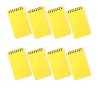 CHAKAE Lot de 8 blocs-notes à reliure double spirale 80 feuilles lignées pour écrire des fournitures scolaires 78 x 111 mm