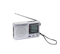 CHAKAE Multifisection Solar Hand Hands Radio Météo NOAA avec Lampes De Poche Et Puissance pour Les Urgences NOAA Météo Alertes Radio