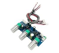 CHAKAE NE5532 Carte de contrôle de préampli pour caisson de basses avec réglage passif des basses et circuit de filtre aigu Module de préampli d'alimentation unique