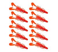 CHAKAE Paquet 10 Appâts Mous Crevettes Appâts Pêche 8cm 6g Lure Lure Swimbait Artificiel Attachement Pêche en Eau Salée