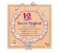 CHAKAE Pendentif fait main tissé à la main avec des pierres arc-en-ciel, bijoux uniques pour anniversaire surprise pour filles, taille unique, Comme décrit