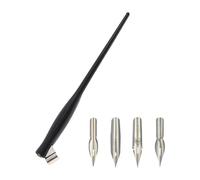 CHAKAE Porte-stylo avec 4 pointes interchangeables pour l'écriture, le dessin, support de stylo à dips obliques, réglable et amovible